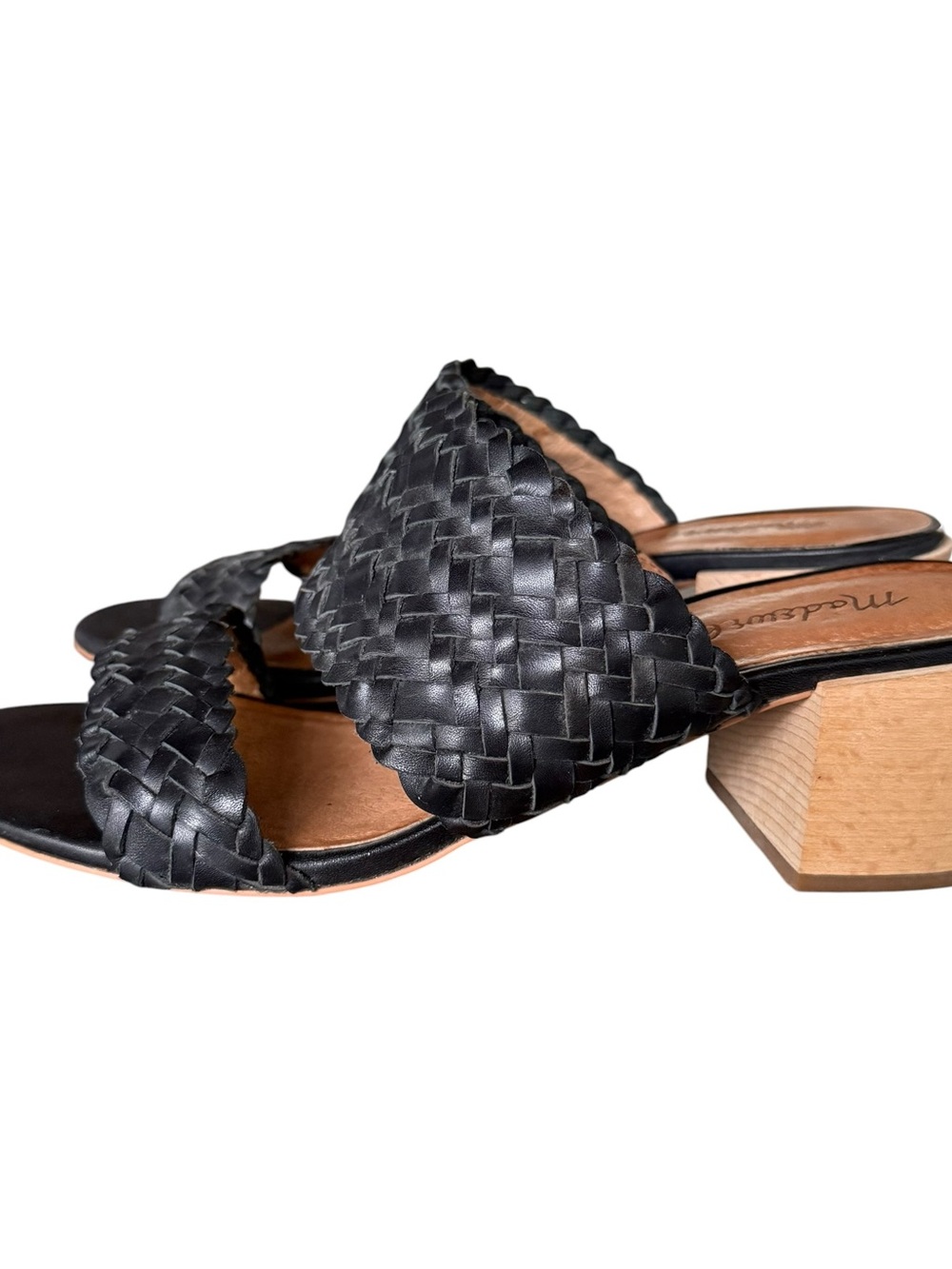 Madewell The Kiera Mule Sandal in Woven Leather black size 8
Style No. AM223 - Picture 5 of 12